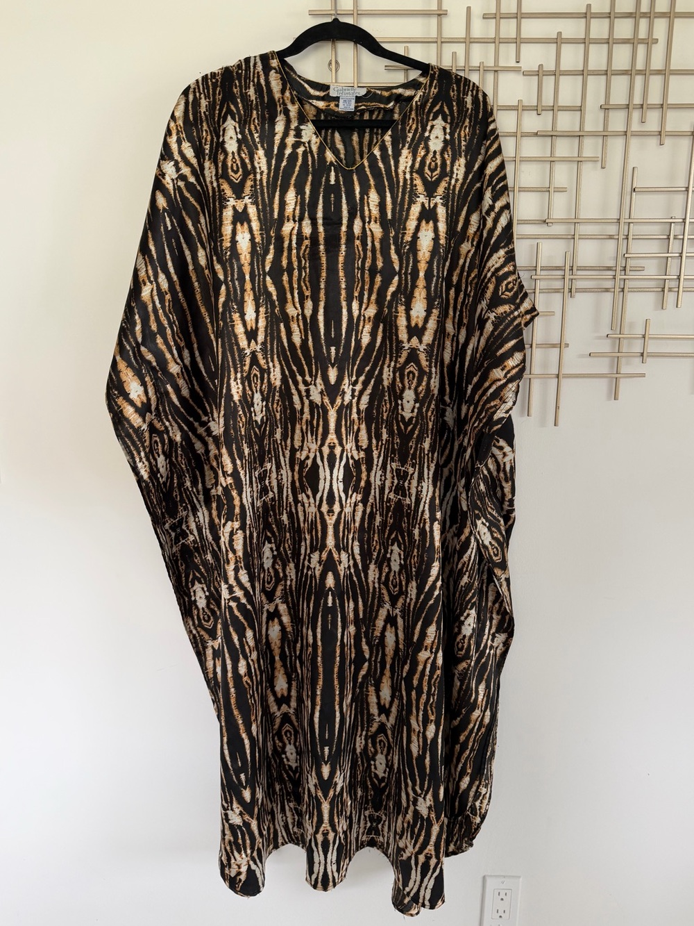 Vintage Animal Print Kaftan